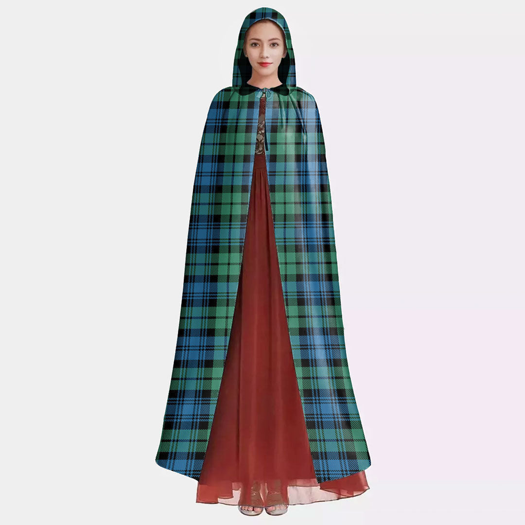 Campbell Ancient 01 Tartan Plaid Hooded Cloak