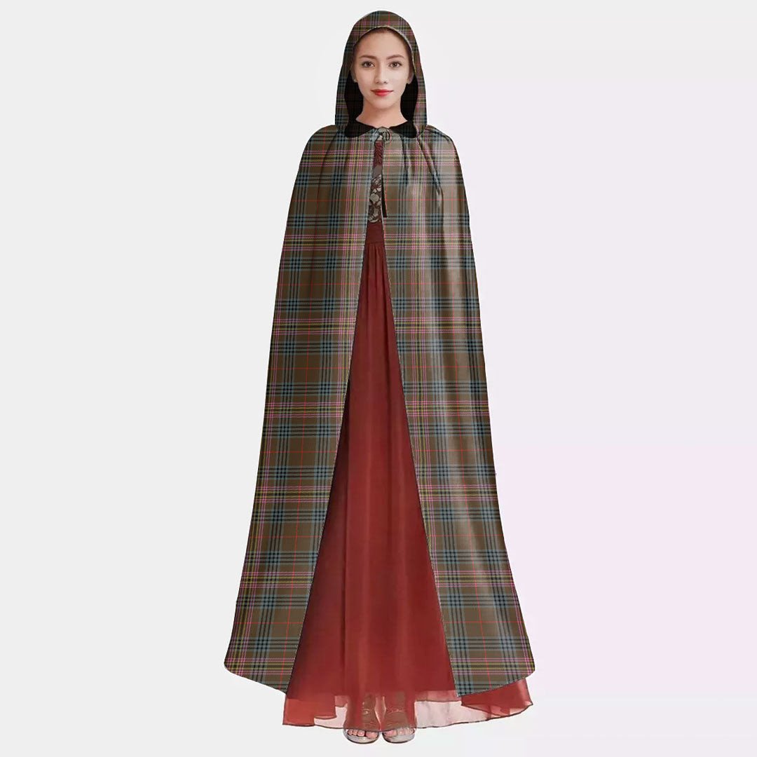 Kennedy Weathered Tartan Plaid Hooded Cloak