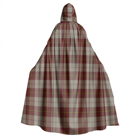 Cunningham Burgundy Dancers Tartan Plaid Hooded Cloak