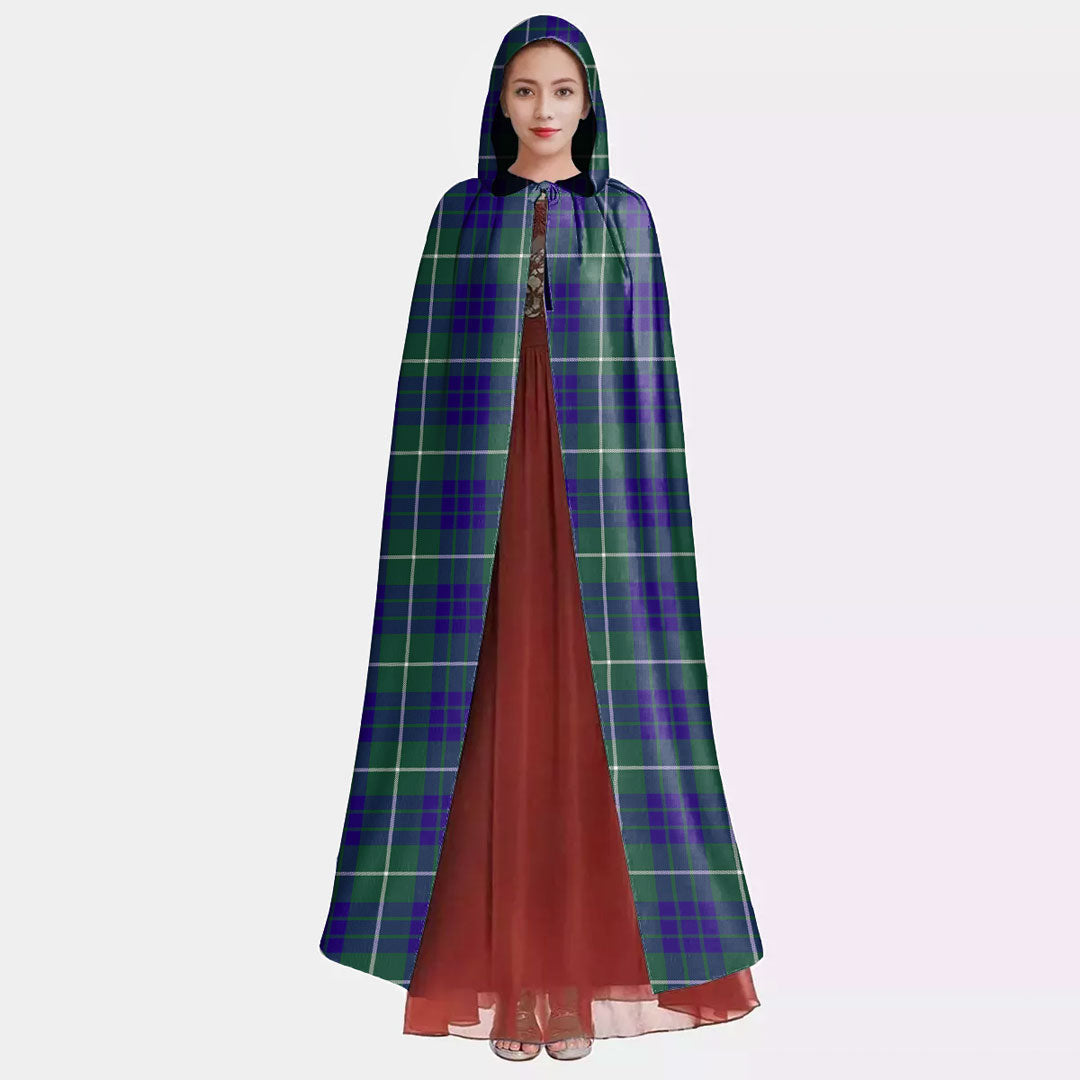 Hamilton Hunting Modern Tartan Plaid Hooded Cloak