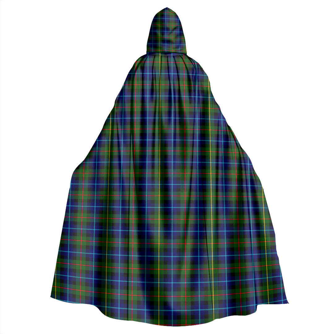 Smith Modern Tartan Plaid Hooded Cloak