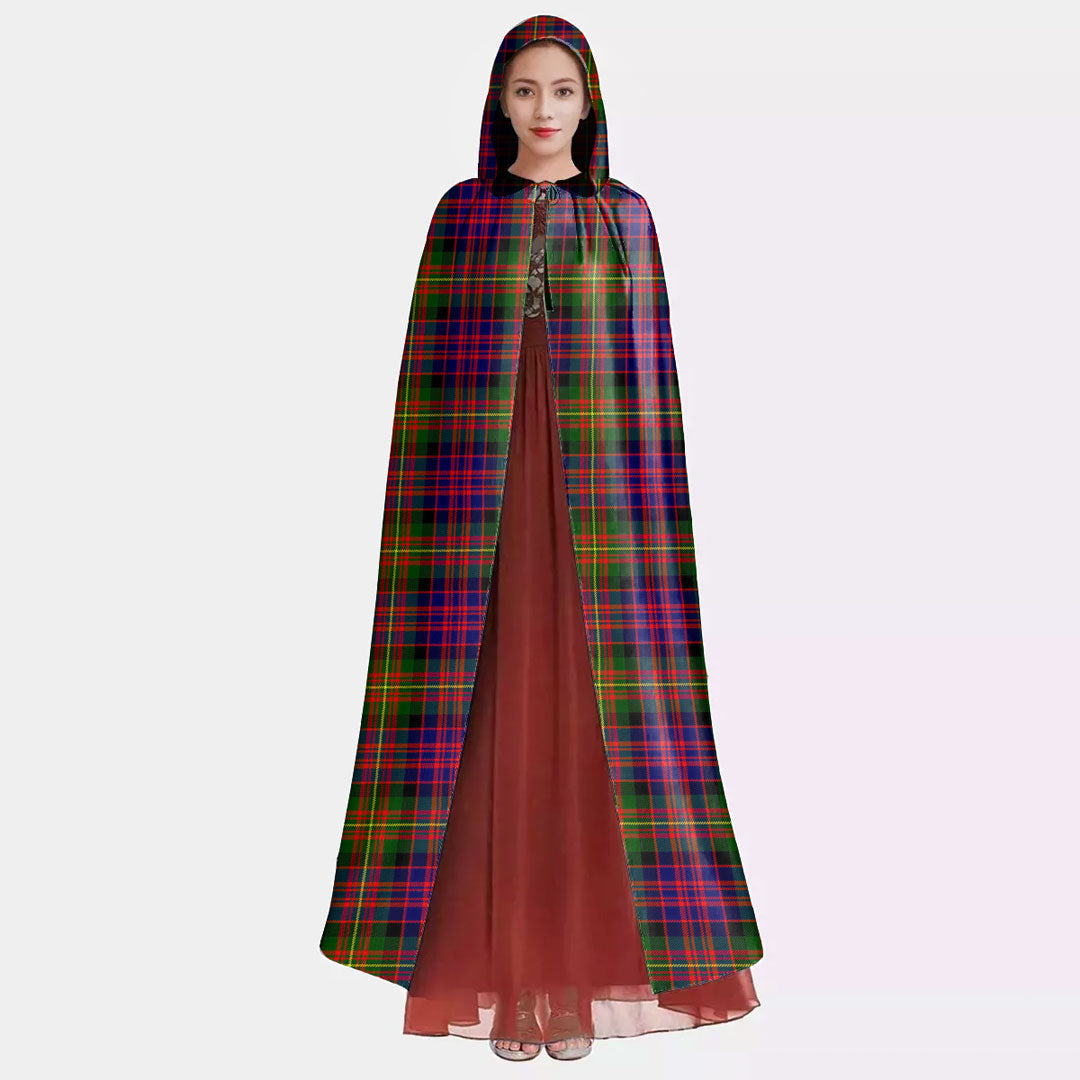 Carnegie Modern Tartan Plaid Hooded Cloak