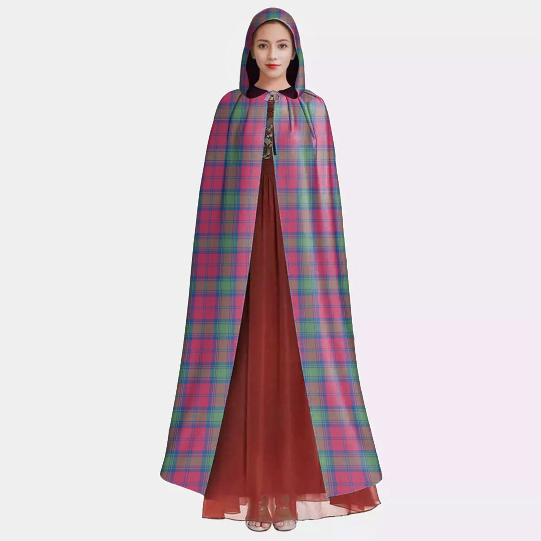 Lindsay Ancient Tartan Plaid Hooded Cloak