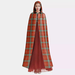 Morrison Red Ancient Tartan Plaid Hooded Cloak