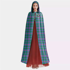 Pitcairn Hunting Tartan Crest Hooded Cloak