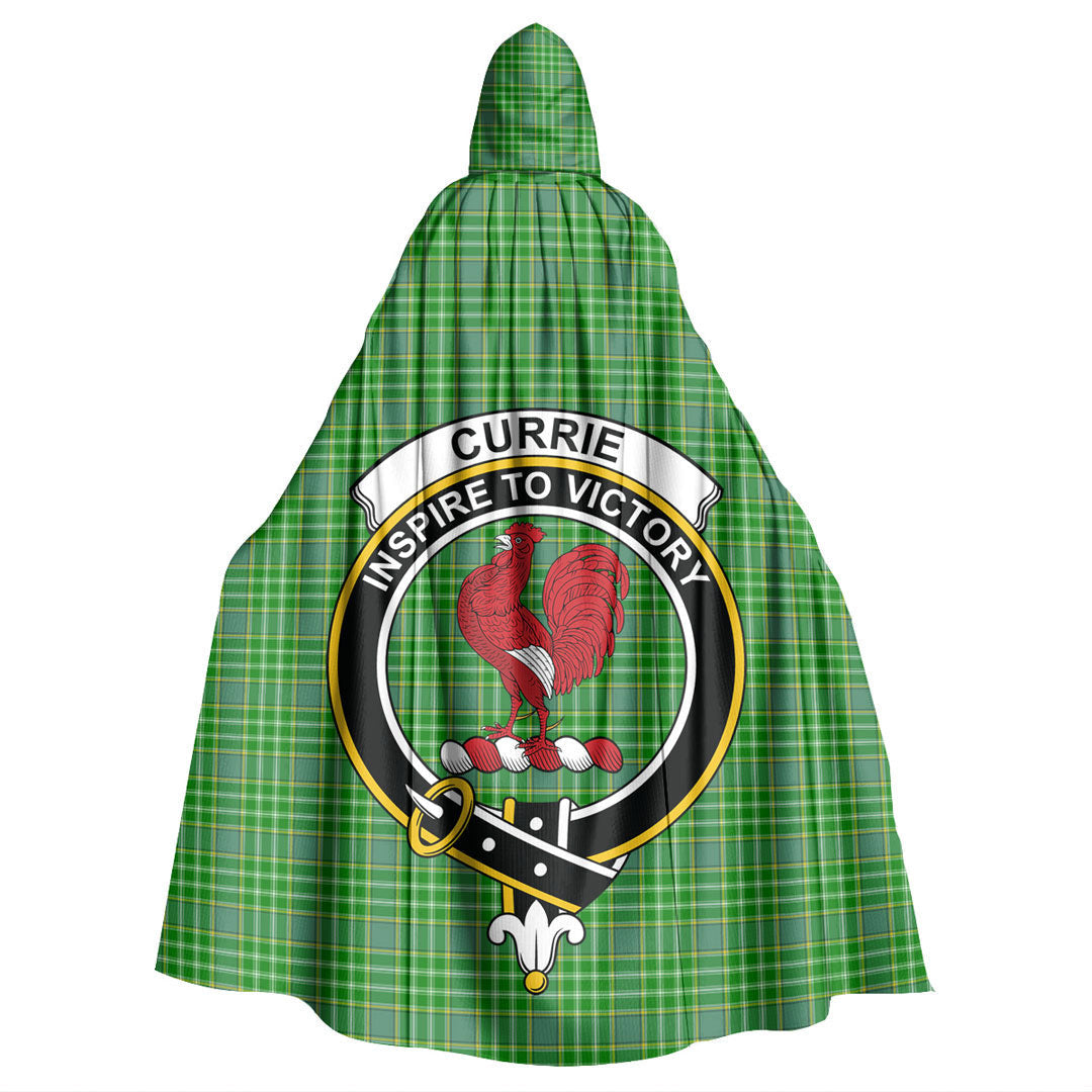 Currie Tartan Crest Hooded Cloak