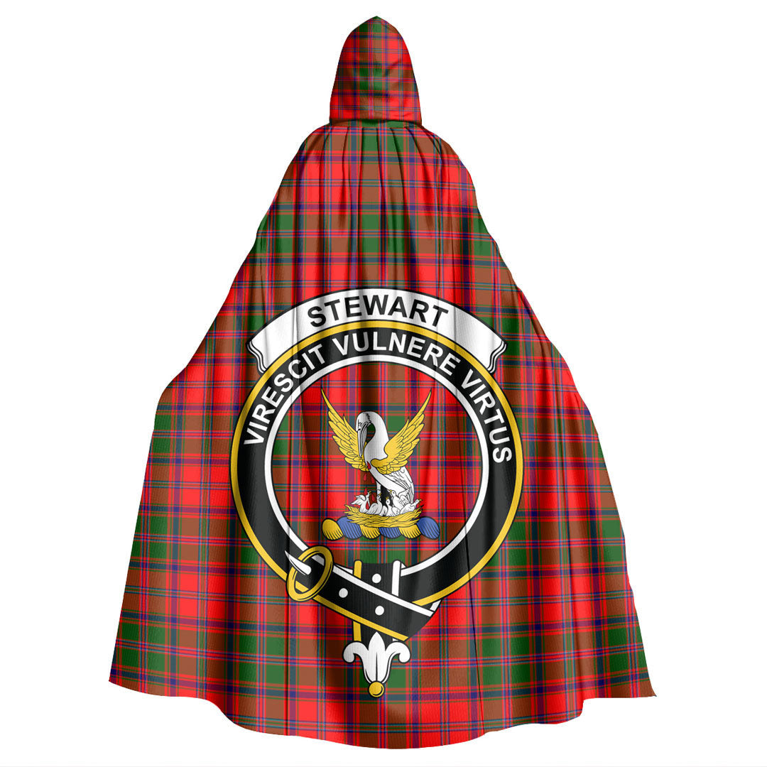 Stewart of Appin Modern Tartan Crest Hooded Cloak