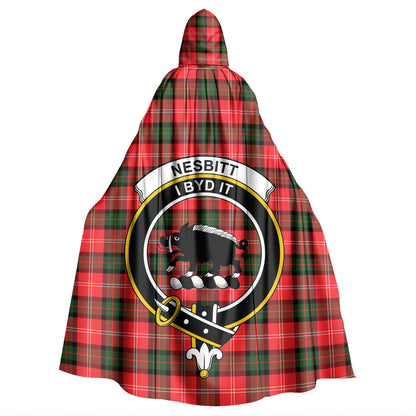 Nesbitt Modern Tartan Crest Hooded Cloak