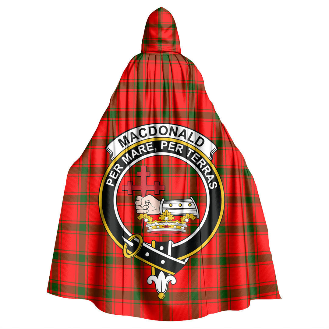 MacDonald of Sleat Tartan Crest Hooded Cloak