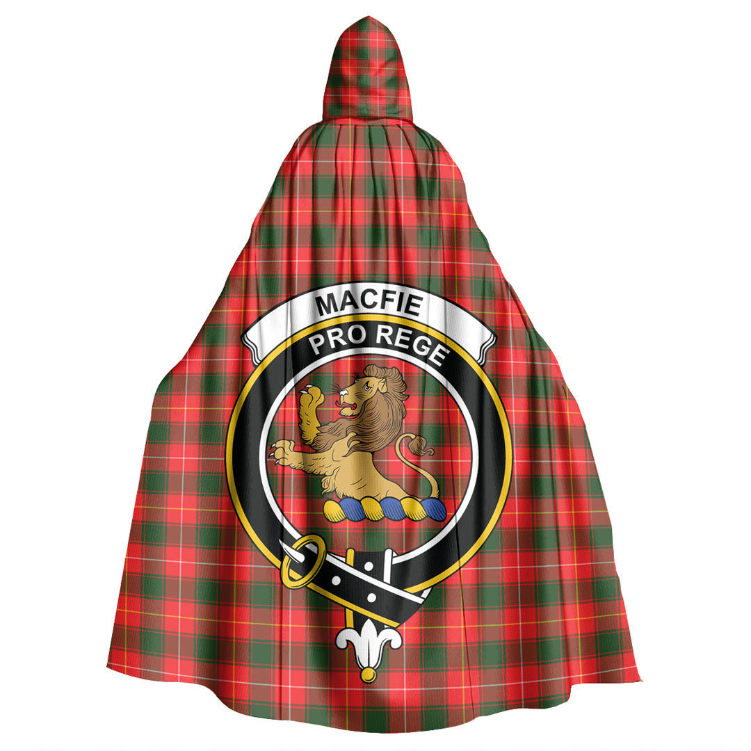 MacFie Tartan Crest Hooded Cloak