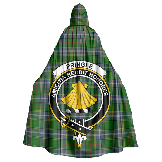 Pringle Tartan Crest Hooded Cloak