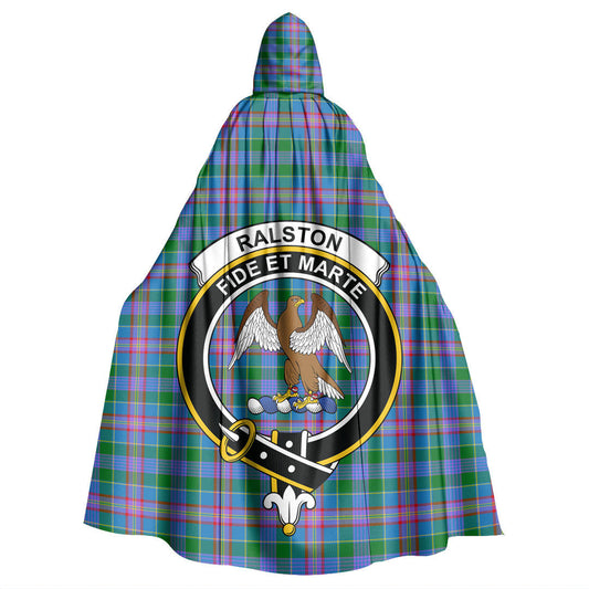 Ralston Tartan Crest Hooded Cloak