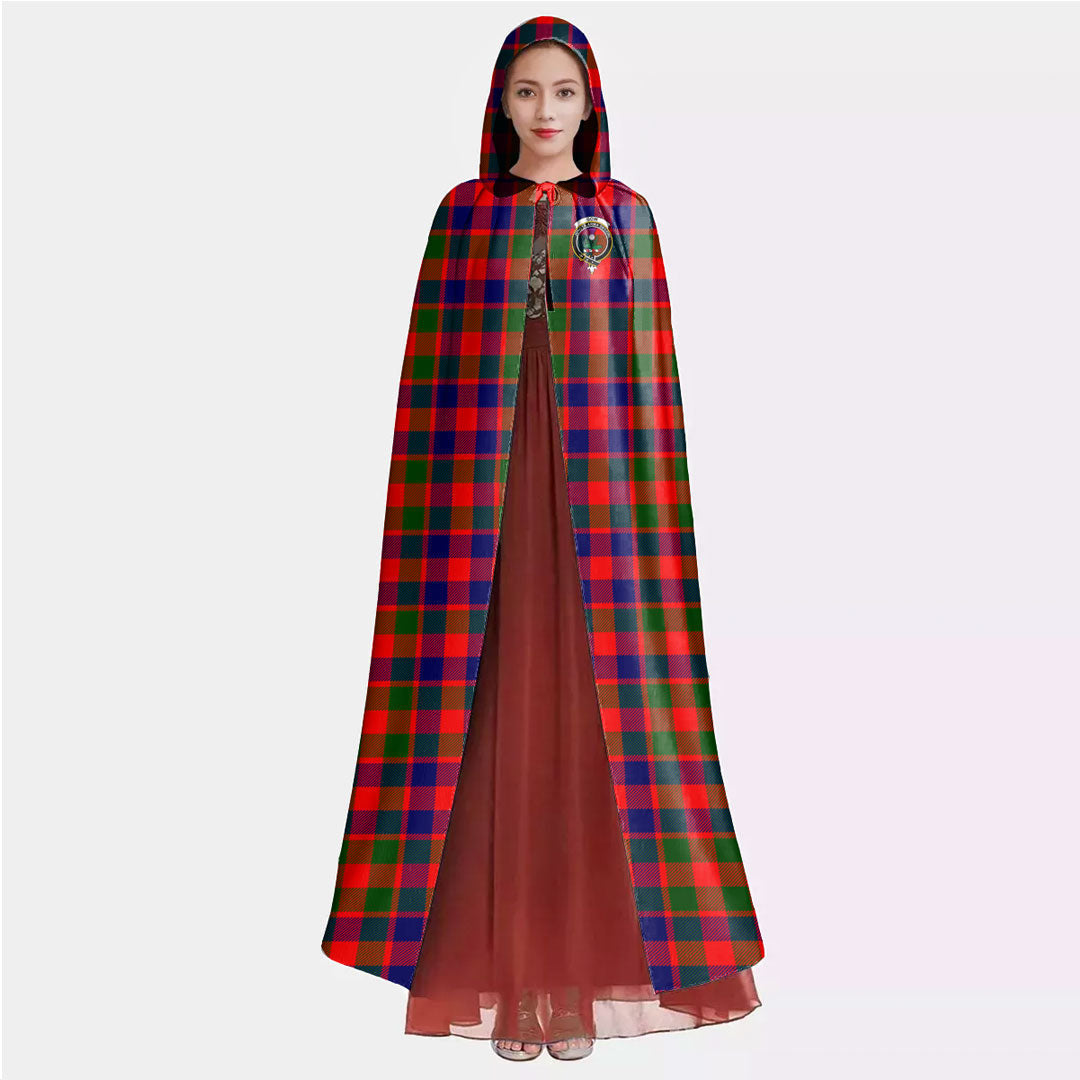 Gow Modern Tartan Crest Hooded Cloak