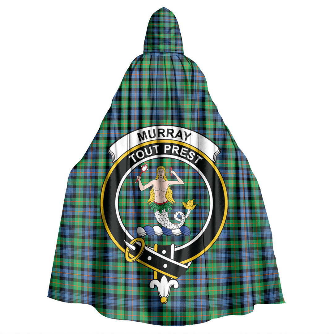 Murray of Atholl Ancient Tartan Crest Hooded Cloak