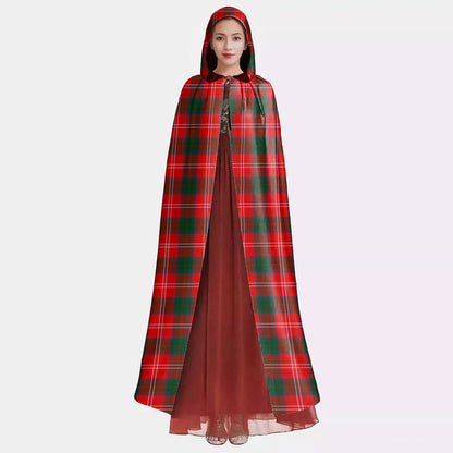 Chisholm Modern Tartan Plaid Hooded Cloak