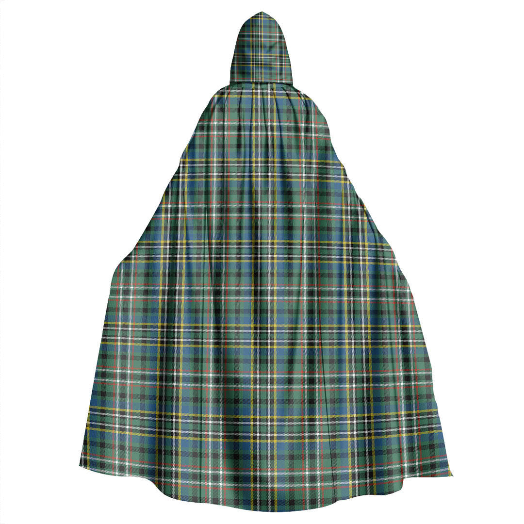 SCOTT GREEN ANCIENT Tartan Plaid Hooded Cloak