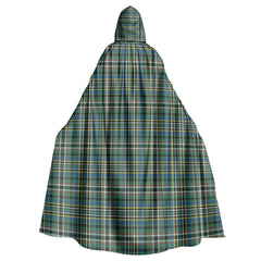 SCOTT GREEN ANCIENT Tartan Plaid Hooded Cloak