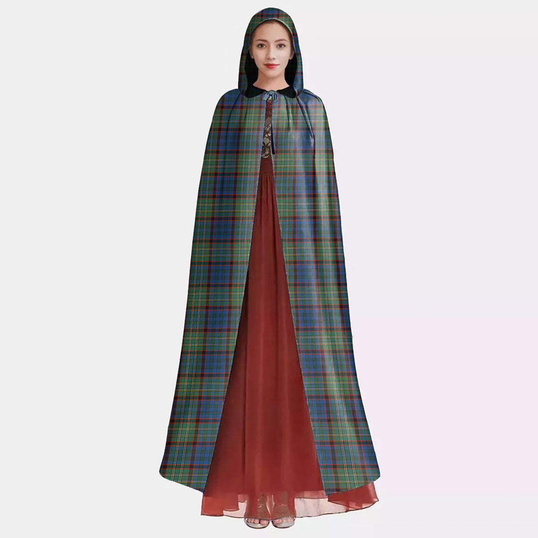 Nicolson Hunting Ancient Tartan Plaid Hooded Cloak