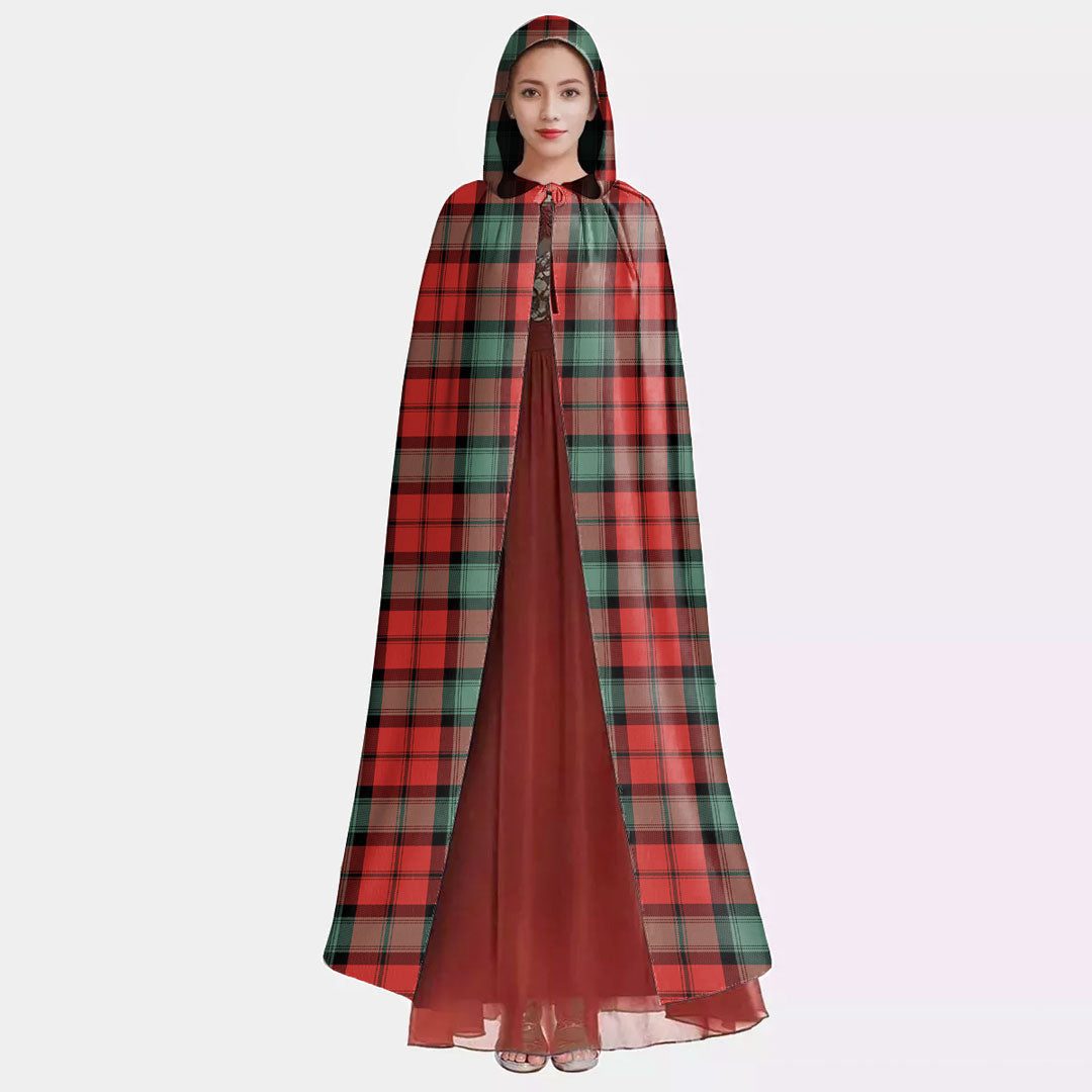 Kerr Ancient Tartan Plaid Hooded Cloak