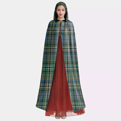 SCOTT GREEN ANCIENT Tartan Plaid Hooded Cloak