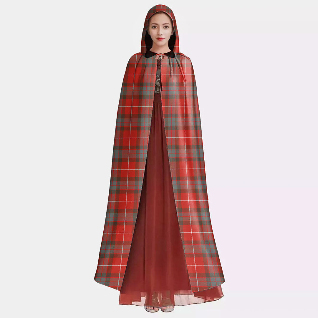 Fraser Weathered Tartan Plaid Hooded Cloak