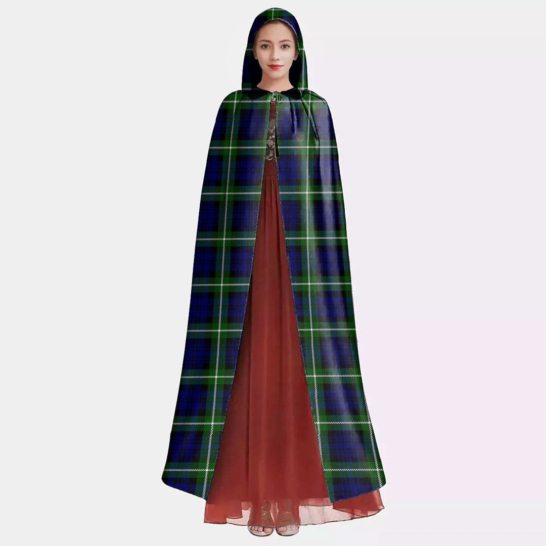 Lamont Modern Tartan Plaid Hooded Cloak