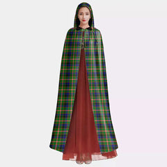 Reid Green Tartan Plaid Hooded Cloak