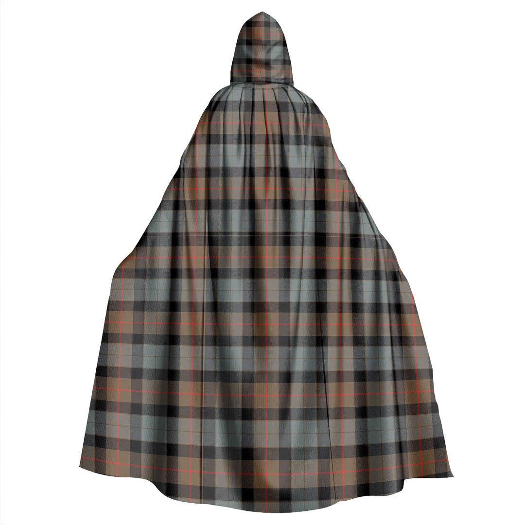 Gunn Weathered Tartan Plaid Hooded Cloak