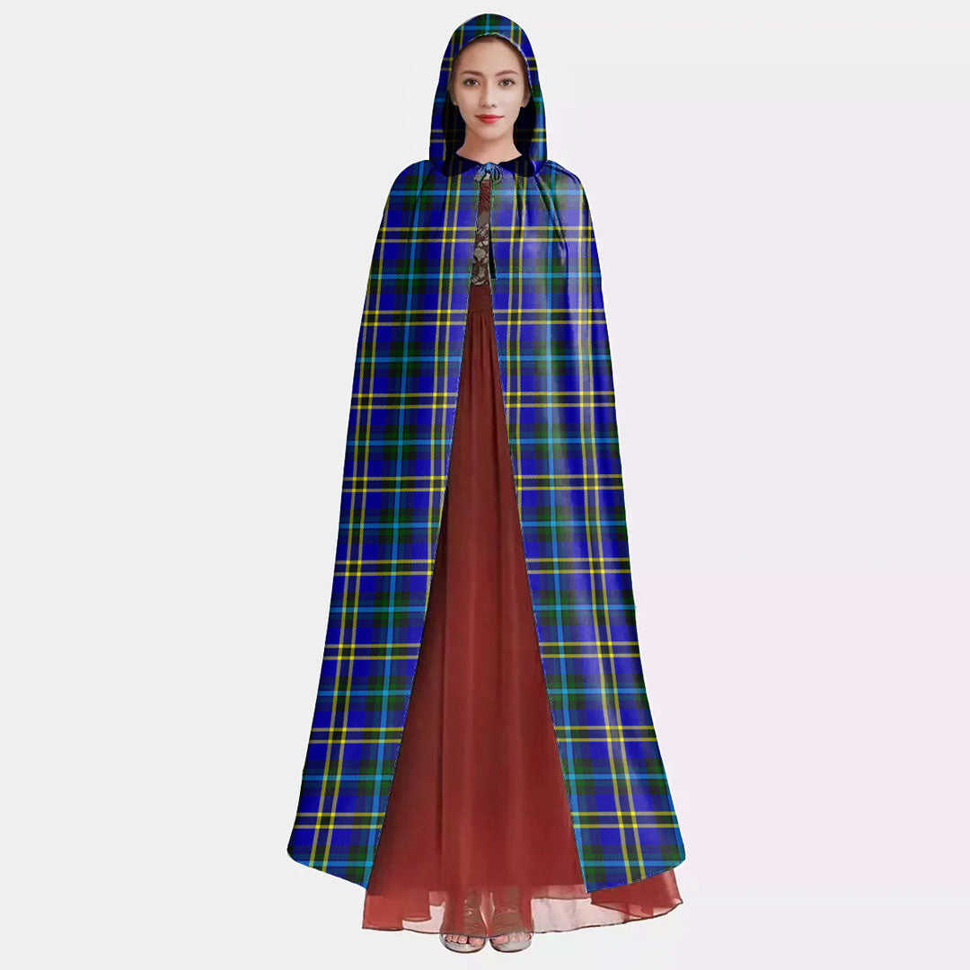 Weir Modern Tartan Plaid Hooded Cloak