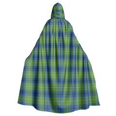 Johnston Ancient Tartan Plaid Hooded Cloak