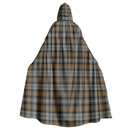 Gordon Weathered Tartan Plaid Hooded Cloak