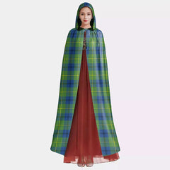 Johnston Ancient Tartan Plaid Hooded Cloak