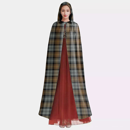 Gordon Weathered Tartan Plaid Hooded Cloak