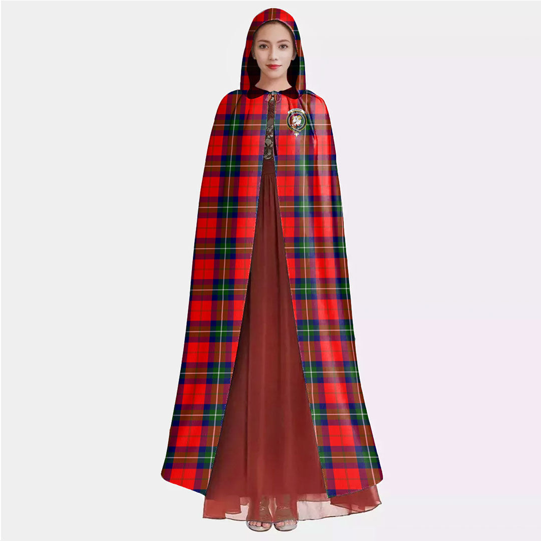 Ruthven Modern Tartan Crest Hooded Cloak