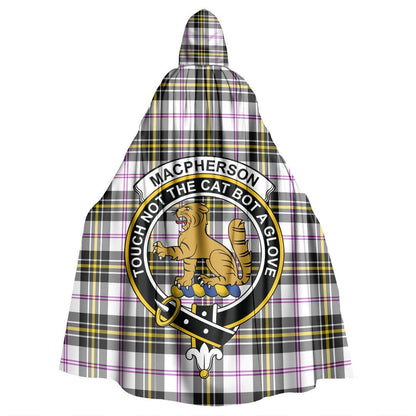 MacPherson Dress Modern Tartan Crest Hooded Cloak