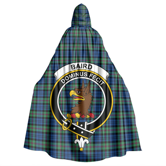 Baird Ancient Tartan Crest Hooded Cloak