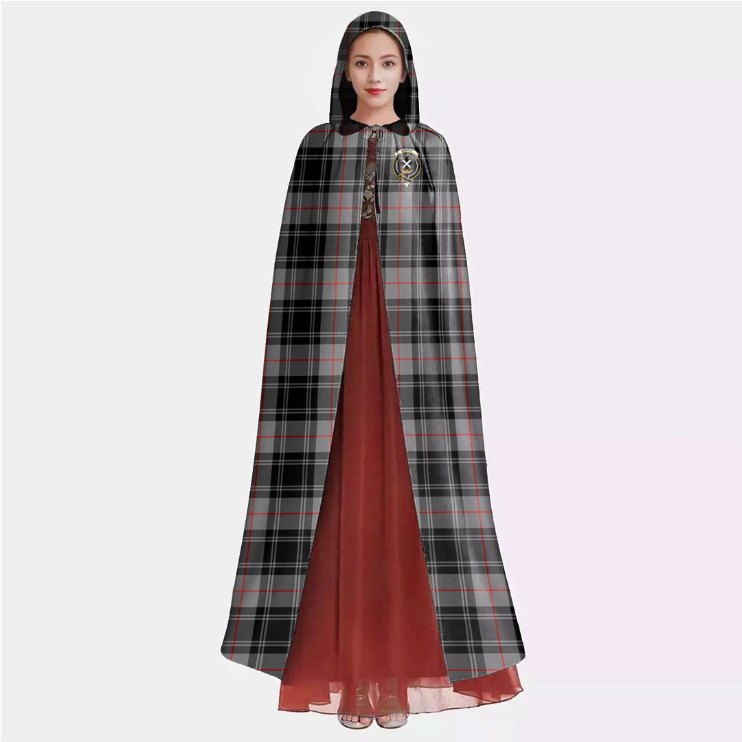 Moffat Modern Tartan Crest Hooded Cloak