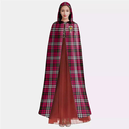 Little Tartan Crest Hooded Cloak