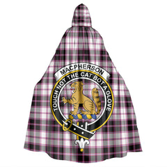 MacPherson Hunting Modern Tartan Crest Hooded Cloak