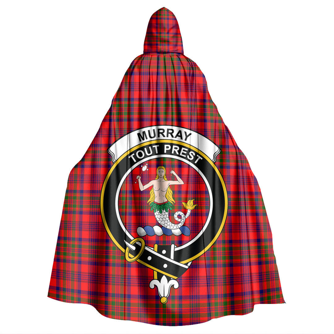 Murray of Tulloch Modern Tartan Crest Hooded Cloak