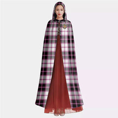 MacPherson Hunting Modern Tartan Crest Hooded Cloak