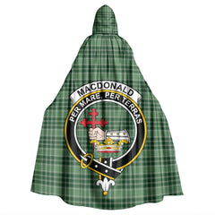 MacDonald Lord of the Isles Hunting Tartan Crest Hooded Cloak