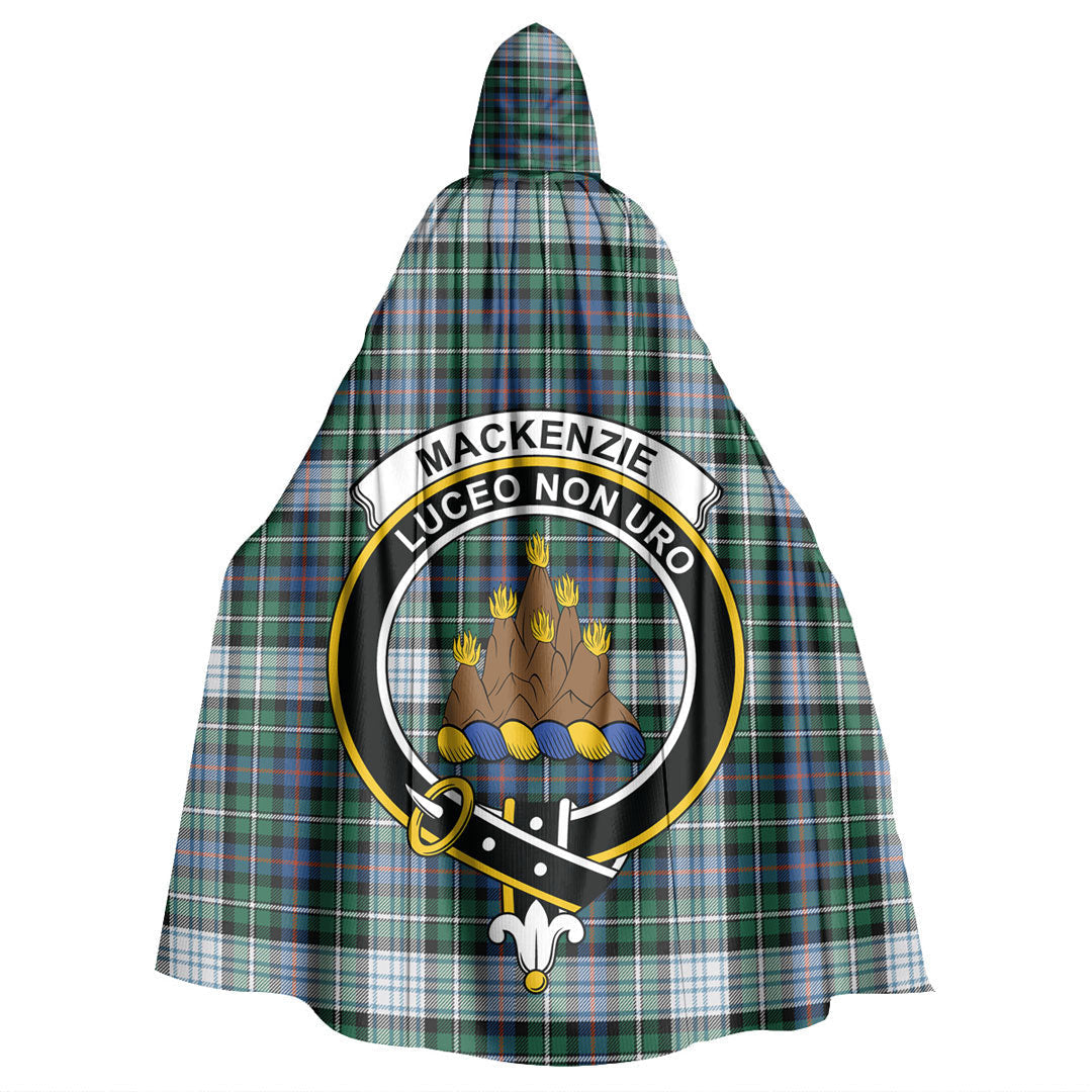 MacKenzie Dress Ancient Tartan Crest Hooded Cloak