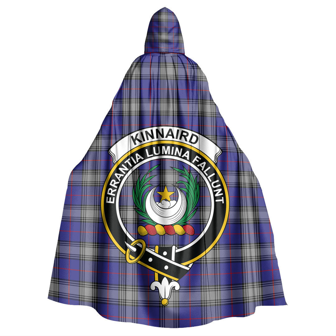 Kinnaird Tartan Crest Hooded Cloak