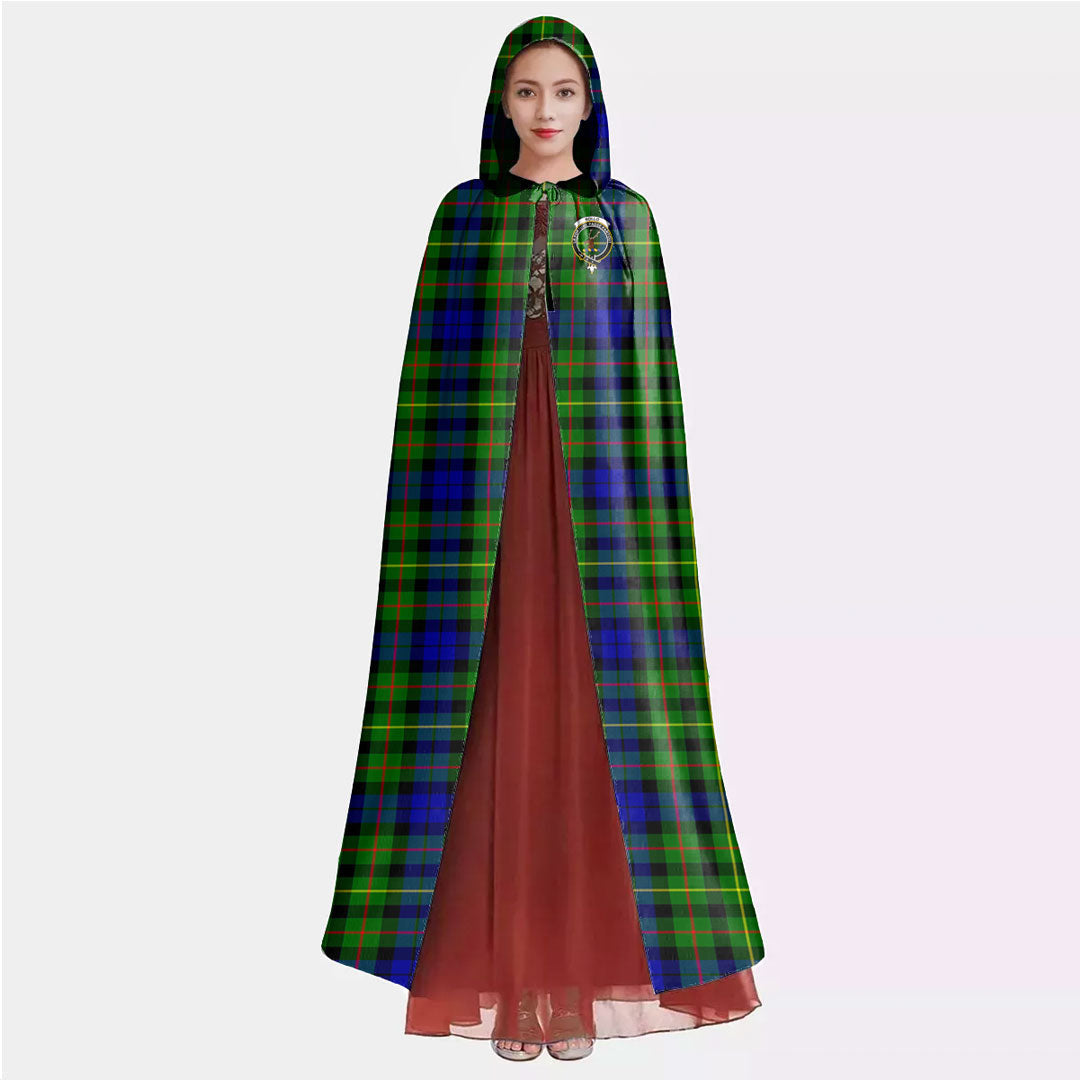 Rollo Modern Tartan Crest Hooded Cloak