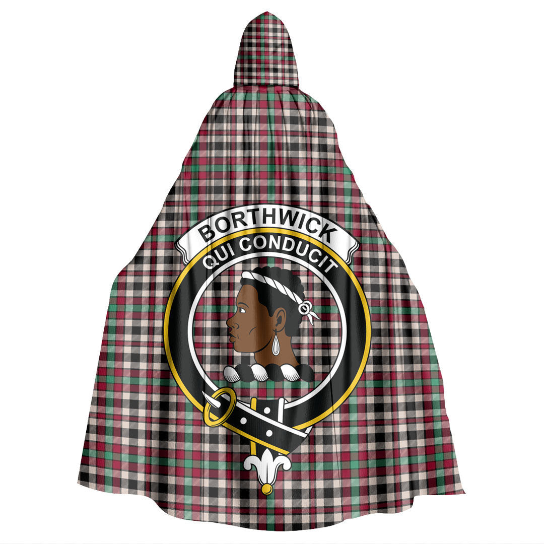 Borthwick Dress Ancient Tartan Crest Hooded Cloak