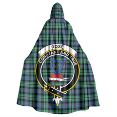 Rose Hunting Ancient Tartan Crest Hooded Cloak