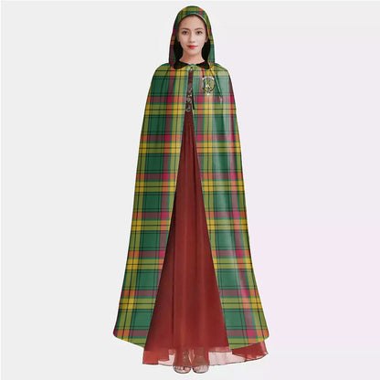 MacMillan Old Ancient Tartan Crest Hooded Cloak