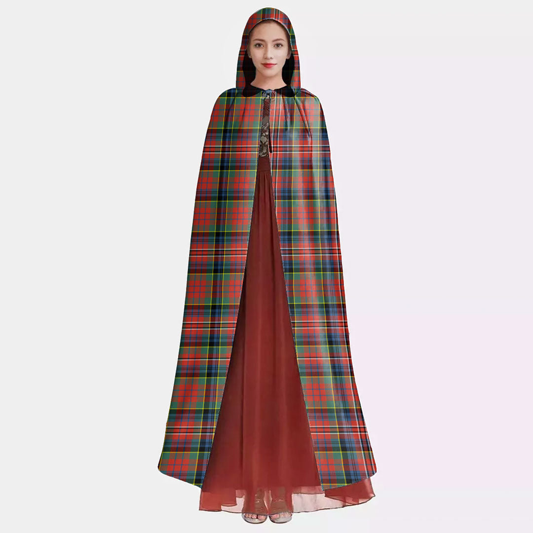 MacPherson Ancient Tartan Plaid Hooded Cloak