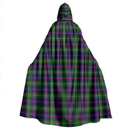 Malcolm Modern Tartan Plaid Hooded Cloak